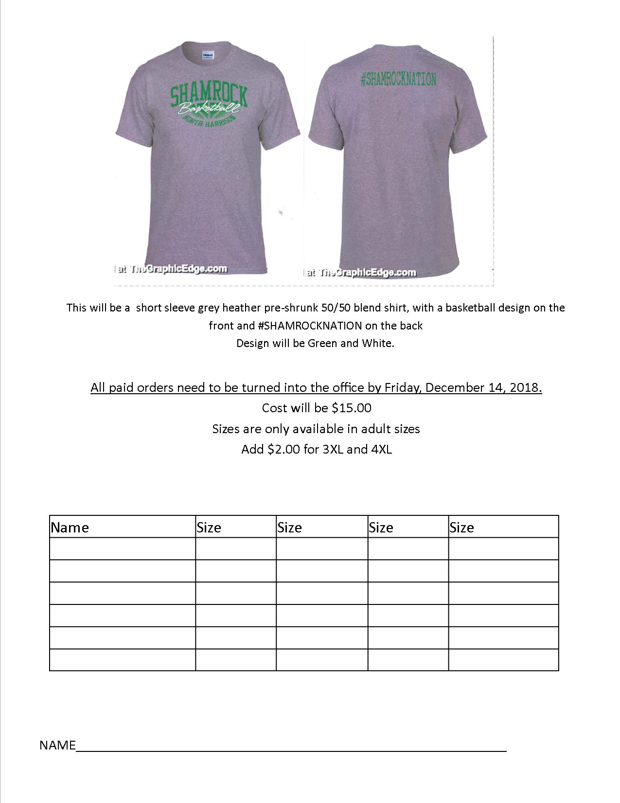 North Harrison R-III - #ShamrockNation Basketball T-Shirts